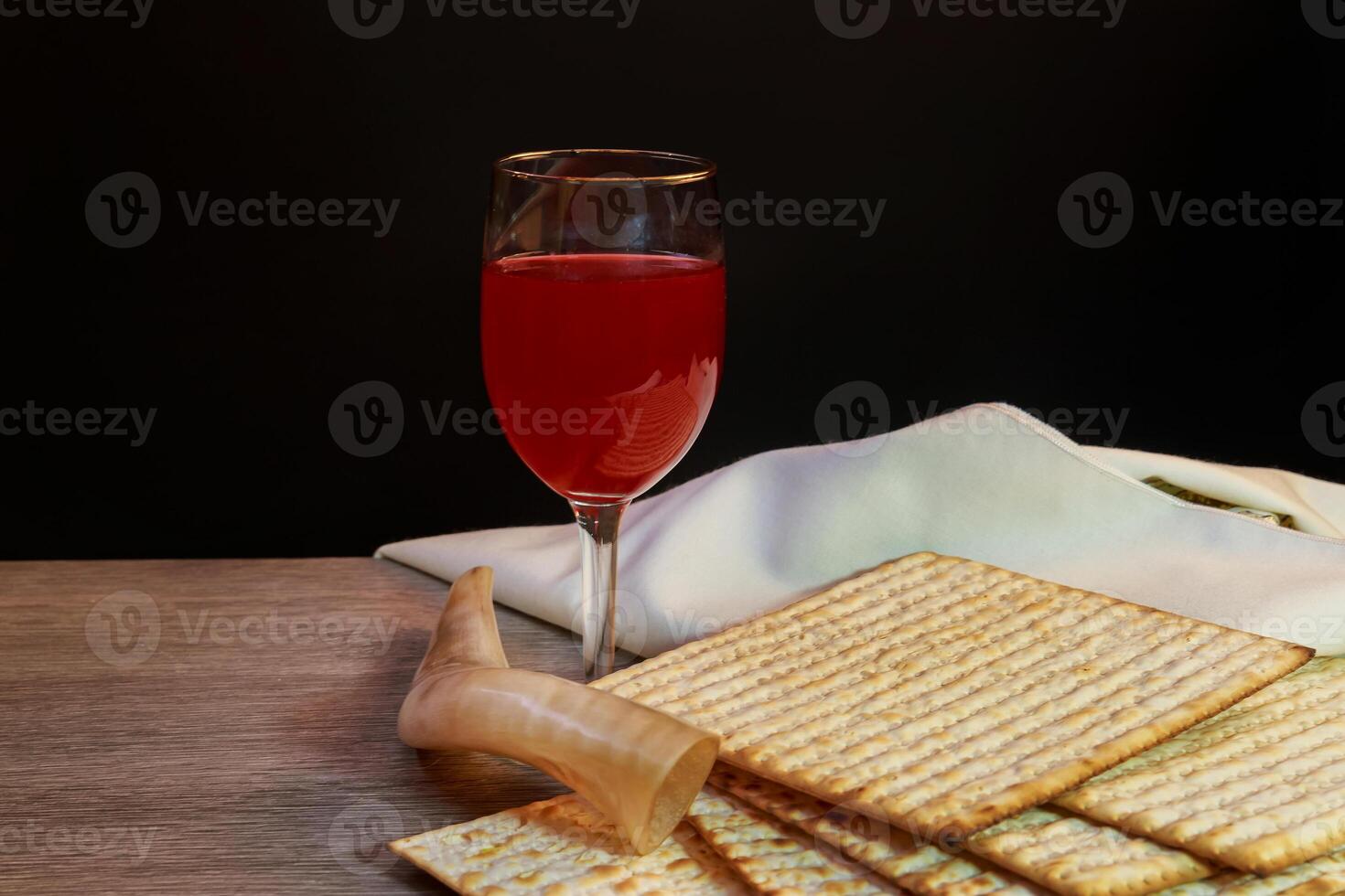 Jewish holiday Pesah celebration concept jewish Passover holiday Passover matzah photo