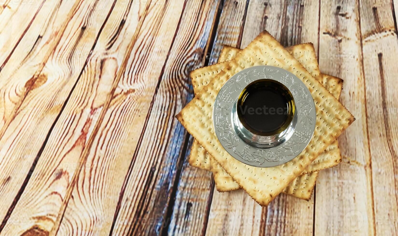 wine and matzoh jewish passover bread Passover matzo Passover wine photo