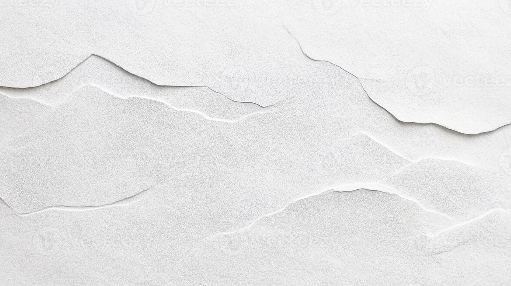 Minimalist Torn Paper Layers Creating Mountain Landscape Design photo