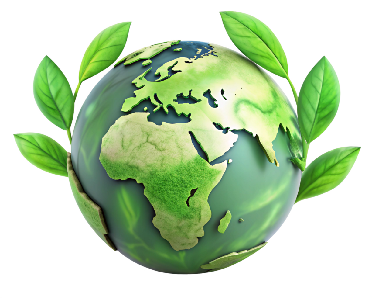 Eco globe symbolizing a greener tomorrow png