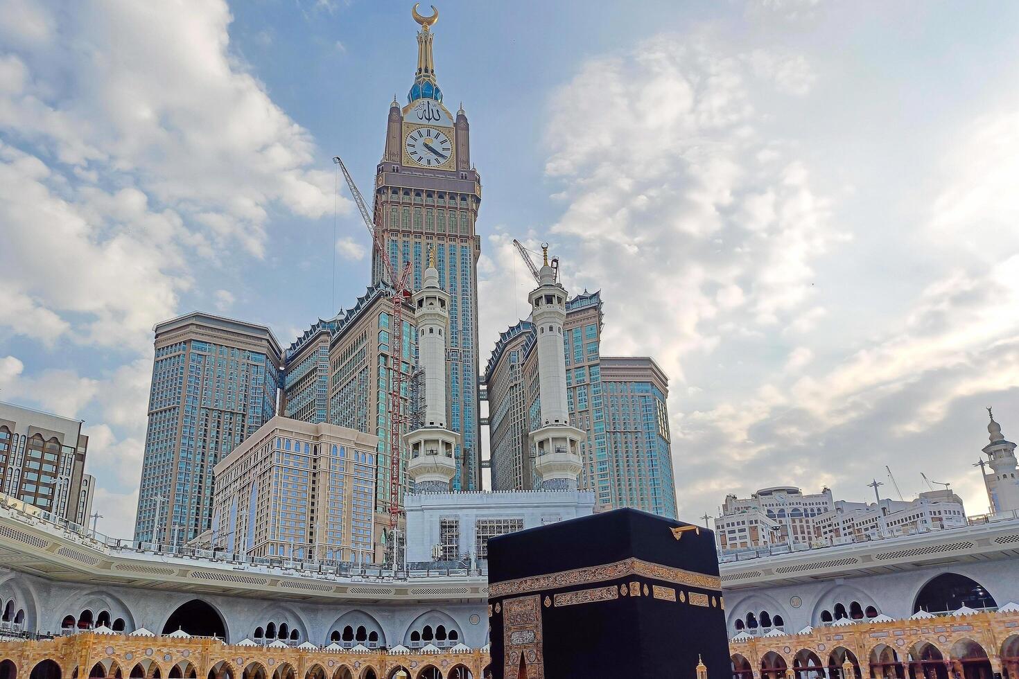 Makkah, Saudi Arabia, 2024 - Muslims surround the Kaaba during the Hajj and Umrah pilgrimages photo