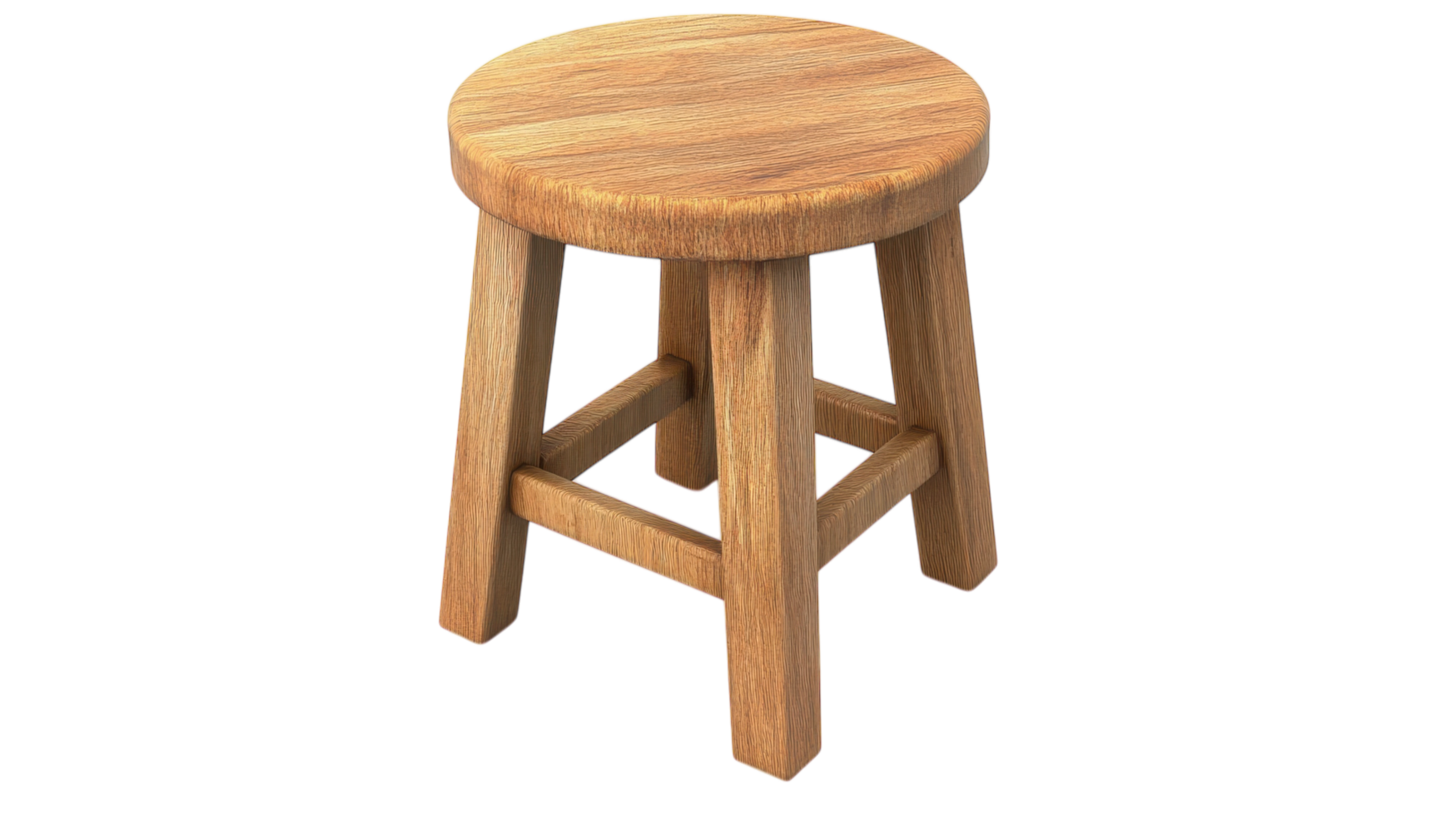 A minimalist wooden stool designed for versatile home decor use, ideal for adding a touch of natural elegance in living spaces and cozy corners.. png