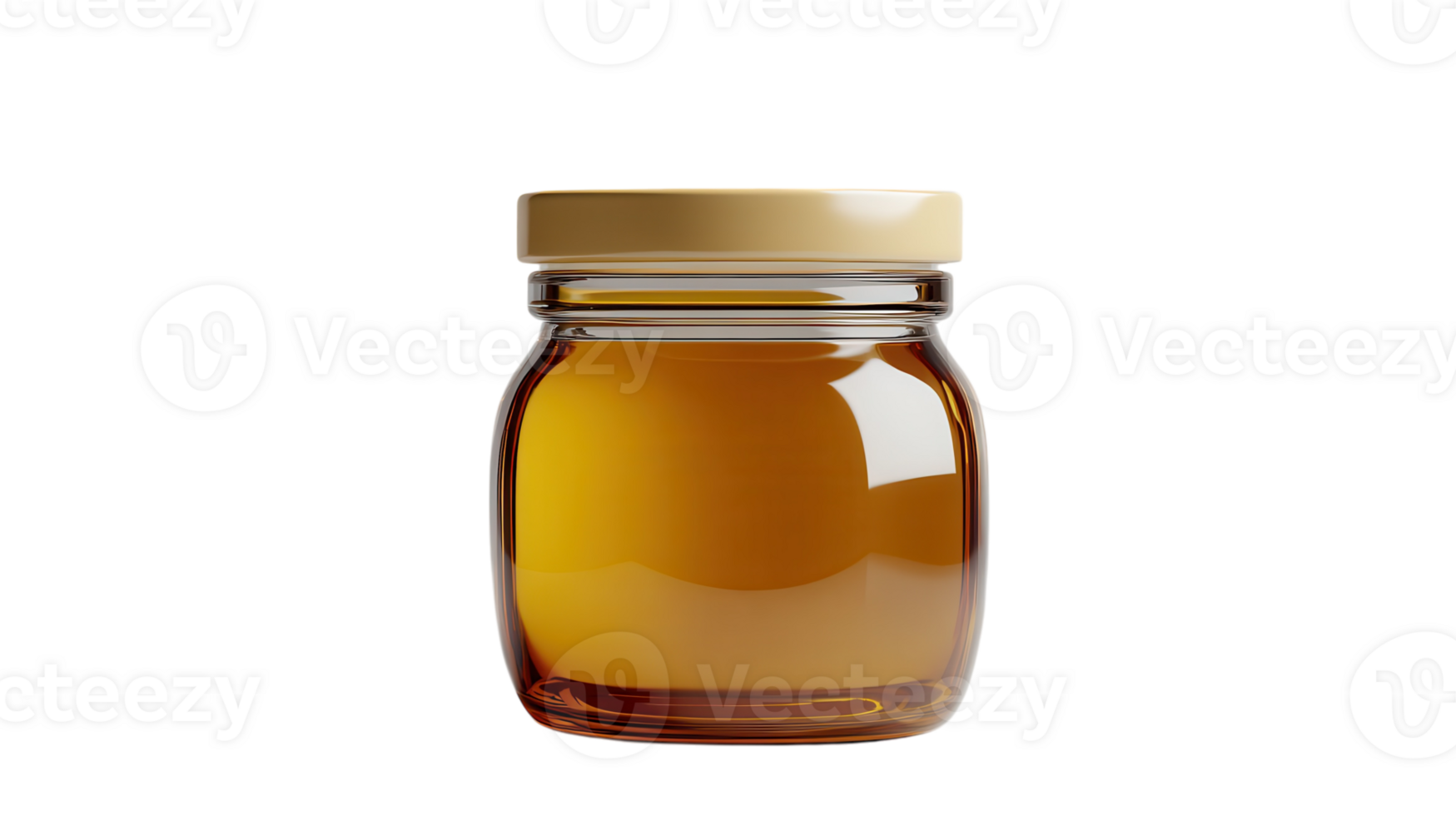 Small Glass Jar Filled with Fresh Honey Perfect for Culinary Uses and Natural Remedies. png