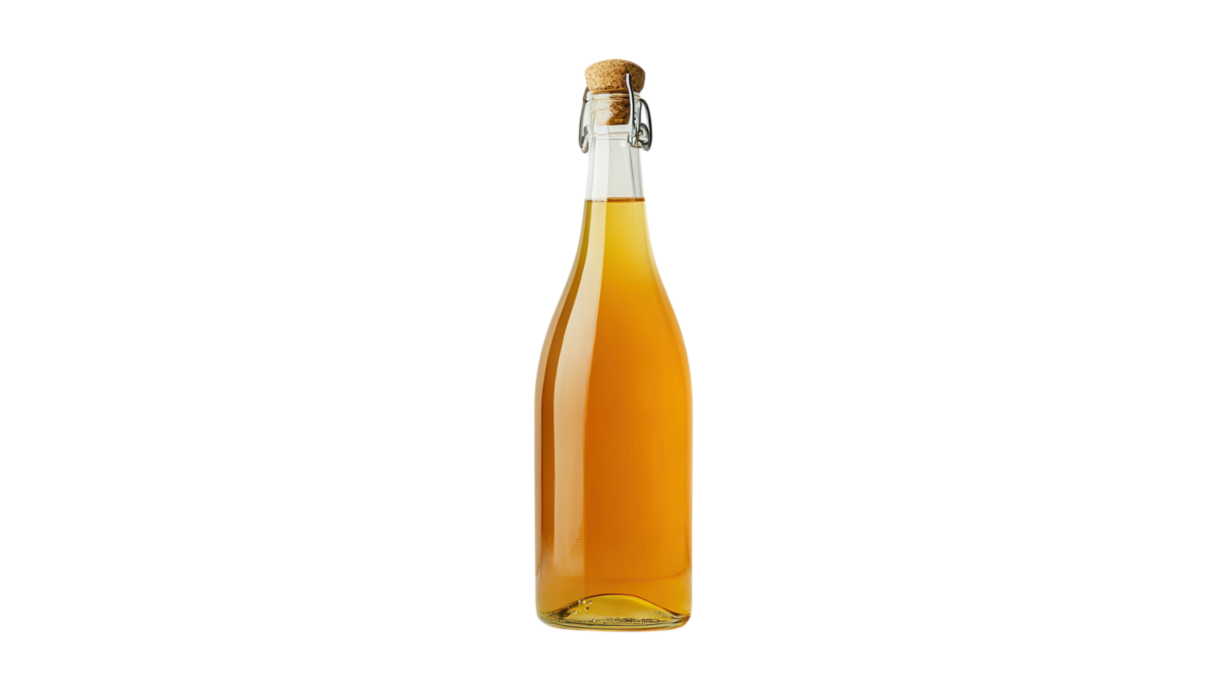 A Bottle of Sparkling Apple Cider with a Cork Perfect for Celebratory Events and Festive Gatherings to Toast Wonderful Moments. png
