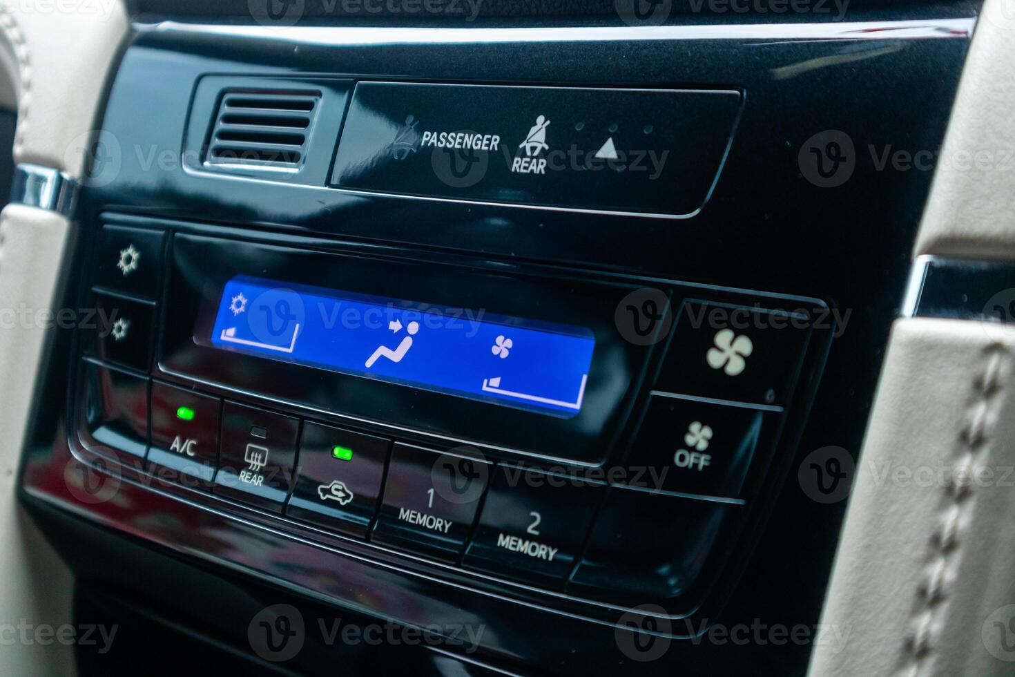Air conditioning control button in a car photo