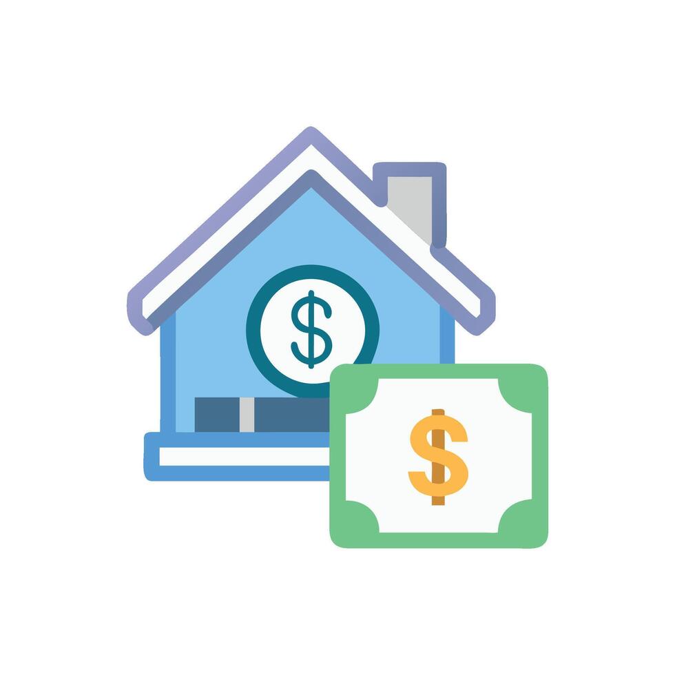 Dynamic Home Financing Icon Design vector