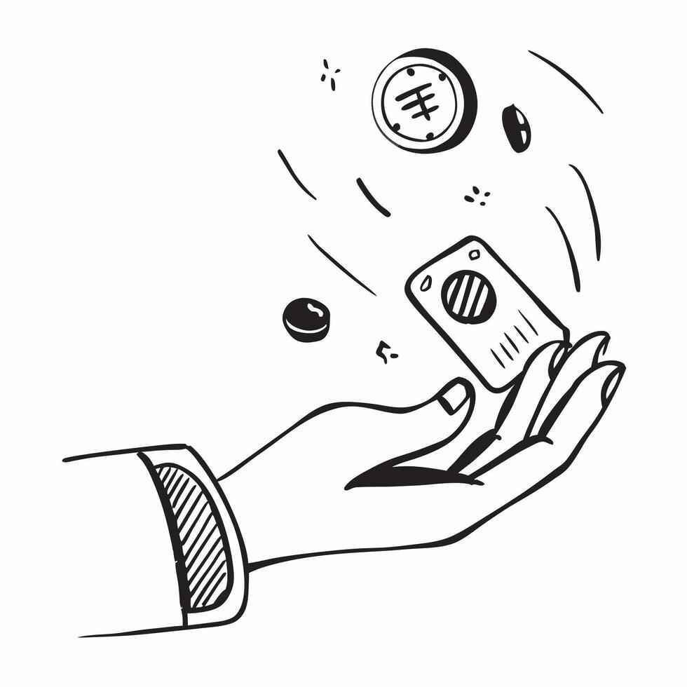 Human Hand Holding Digital Coin concept as Human hand holding a floating digital coin icon with copy space in Photo Stock Concept Cleans vector