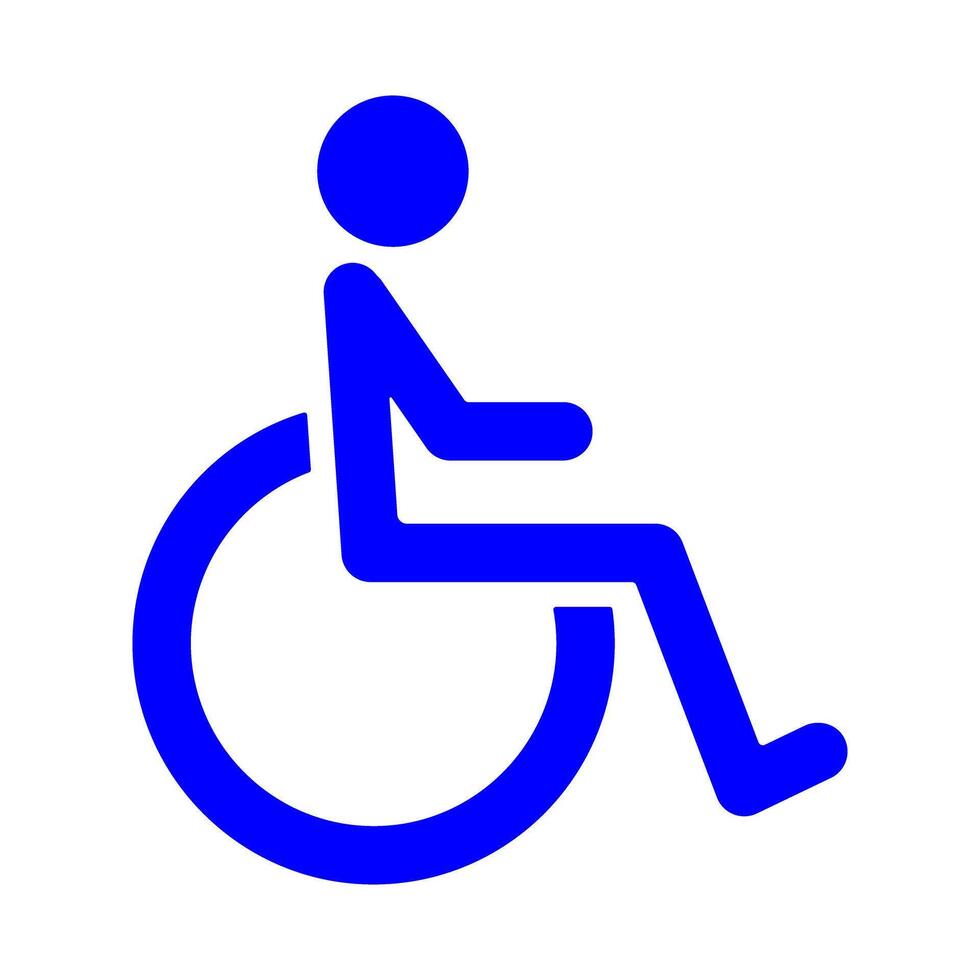 Disability parking sign handicapped disabled icon symbol illustration vector