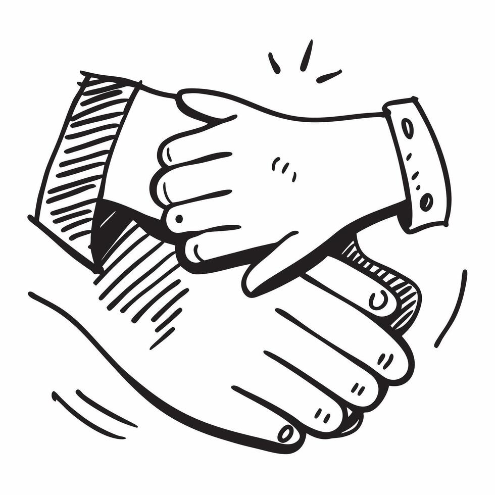 Handshake icon with copy space on a blue background concept as A image of a handshake icon with generous copy space on a blue background ideal for business deals and partner Cleans Set 2 vector