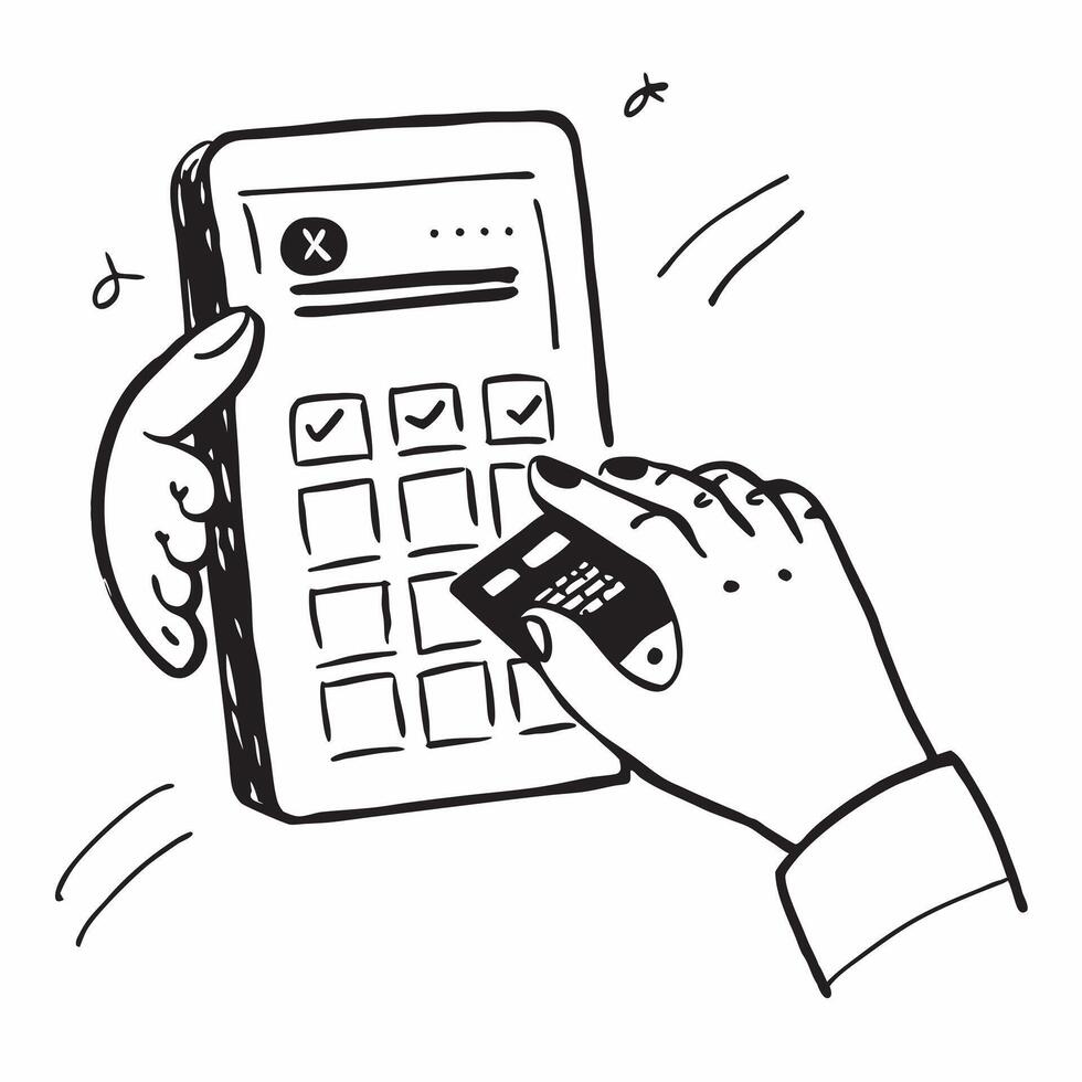 Hand Typing Code on Mobile Keyboard concept as A hand typing an authentication code on a mobile keyboard set against a plain background with room for additional content in Photo S Cleans vector
