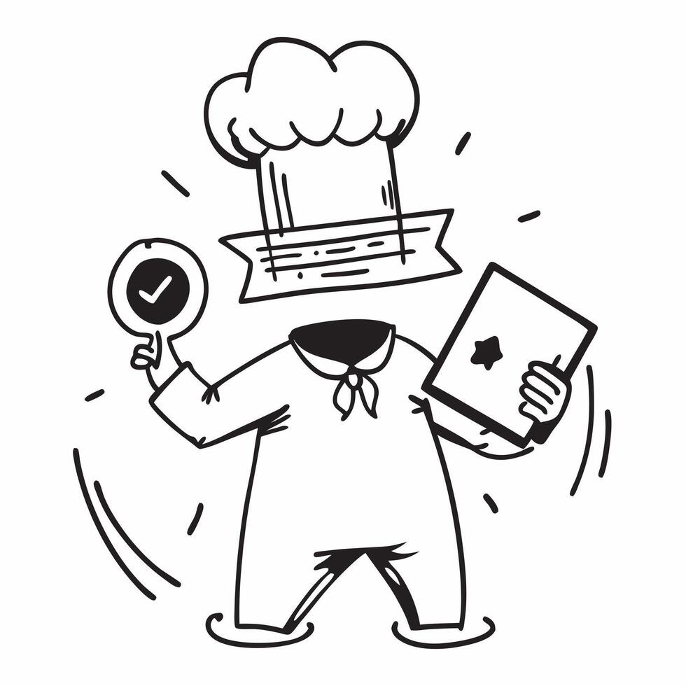 Food Safety Inspector with Certificate and ISO Badge concept as A food safety inspector holding a certificate and an ISO badge set against a whimsical background offering ample spa Cleans Set 2 vector
