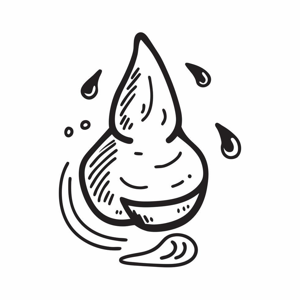 Flat design as Water drop icon with copy space on a minimalist background concept as A image of a water drop icon with generous copy space on a minimalist background ideal f Cleans Set 2 vector
