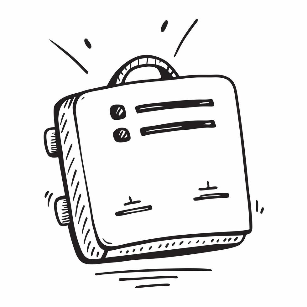 Flat design as Suitcase icon with copy space on a blue background concept as A image of a suitcase icon with ample copy space on a blue background perfect for travel and vac Cleans vector