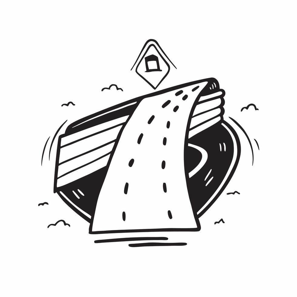 Flat design as Road icon with copy space on a gray background concept as A image of a road icon with generous copy space on a gray background ideal for transportation and tr Cleans Set 2 vector