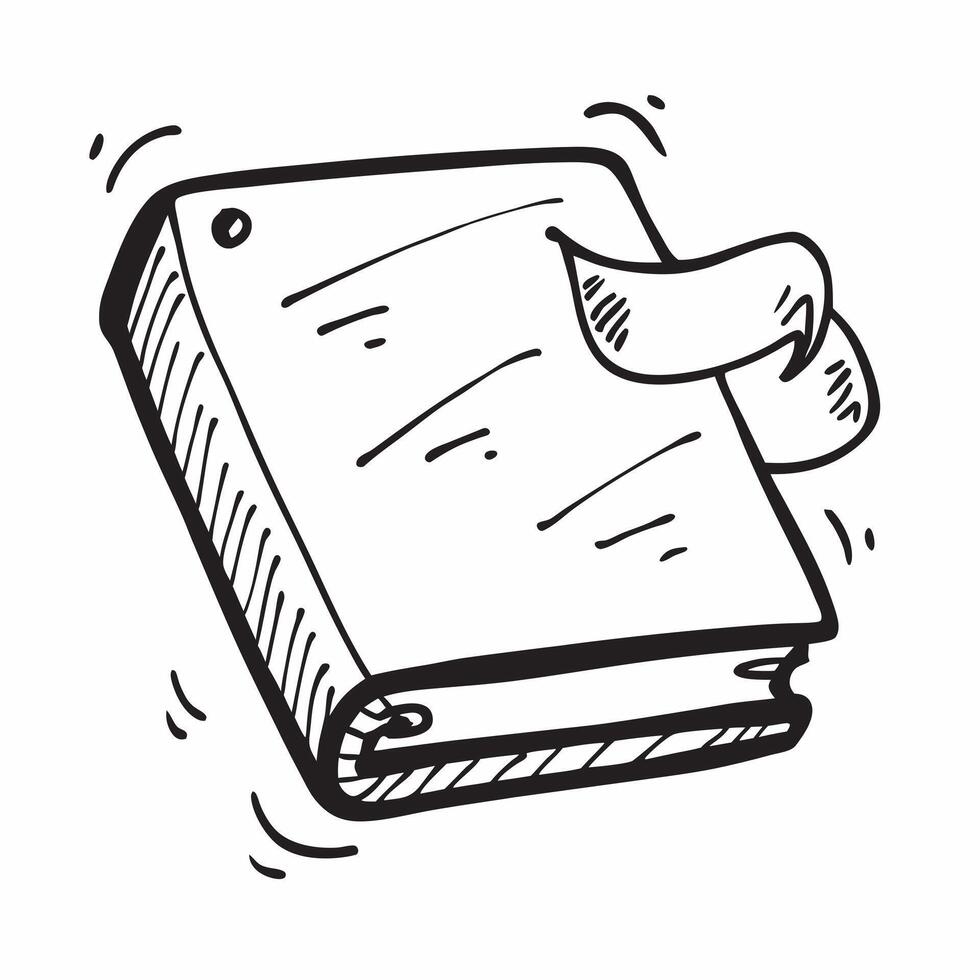 Flat design as Notebook icon with copy space on a white background concept as A image of a notebook icon with generous copy space on a white background ideal for business pl Cleans vector