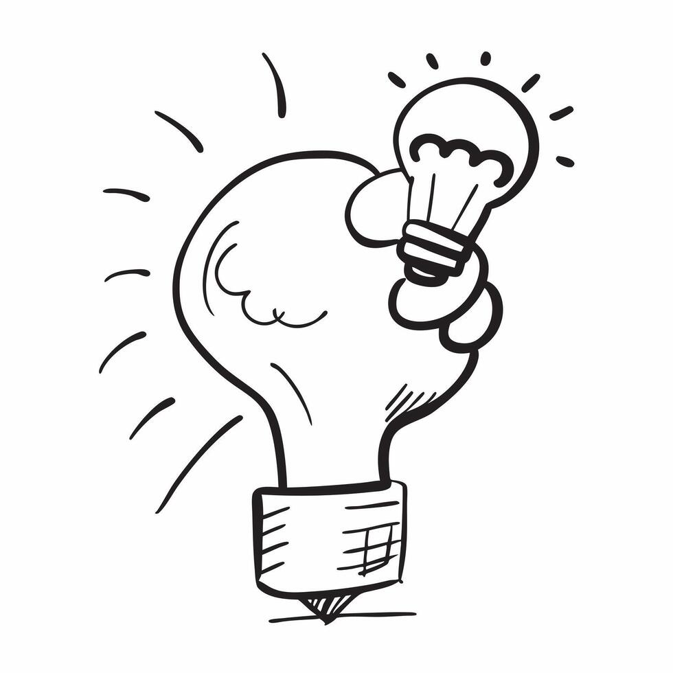 Flat design as Lightbulb icon with copy space on a gray background concept as A image of a lightbulb icon with generous copy space on a gray background ideal for showcasing Cleans vector