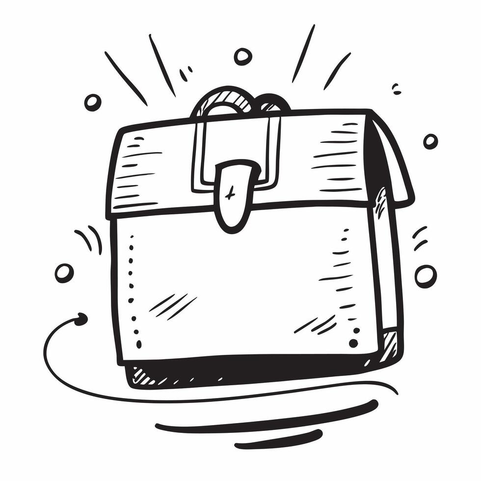Flat design as Briefcase icon with copy space on a white background concept as A image of a briefcase icon with ample copy space on a white background perfect for business a Cleans vector