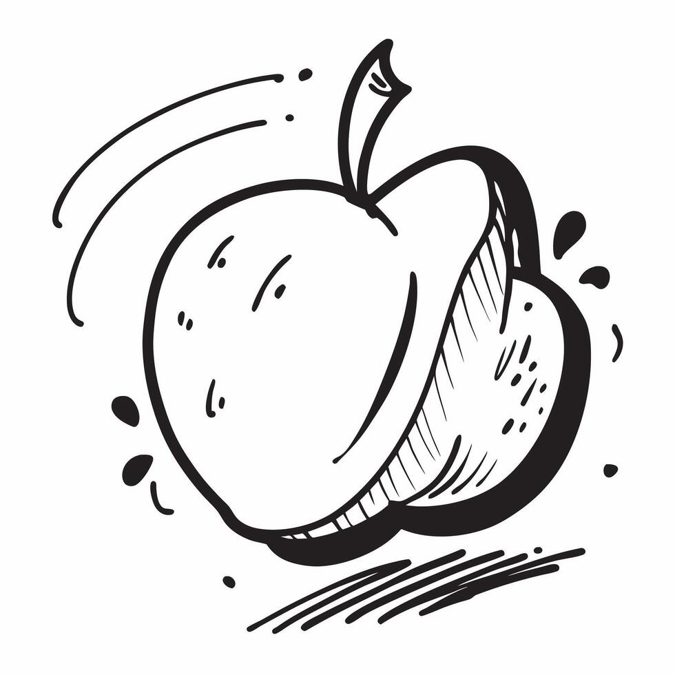 Flat design as Apple icon with copy space on a white background concept as A image of an apple icon with generous copy space on a white background ideal for promoting health Cleans Set 3 vector