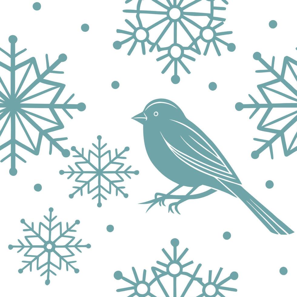 Elegant winter snow seamless pattern with delicate snowflakes and soft blue tones for a refined seasonal design concept as Refined winter snow pattern with delicate snowflakes and Cleans vector
