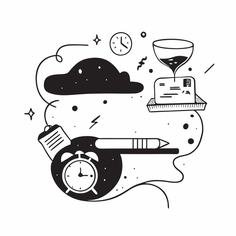 Daytime Productivity and Nighttime Rest concept as A view of daytime productivity and nighttime rest set against a dreamy background offering ample space for text or graphics symbo Cleans vector