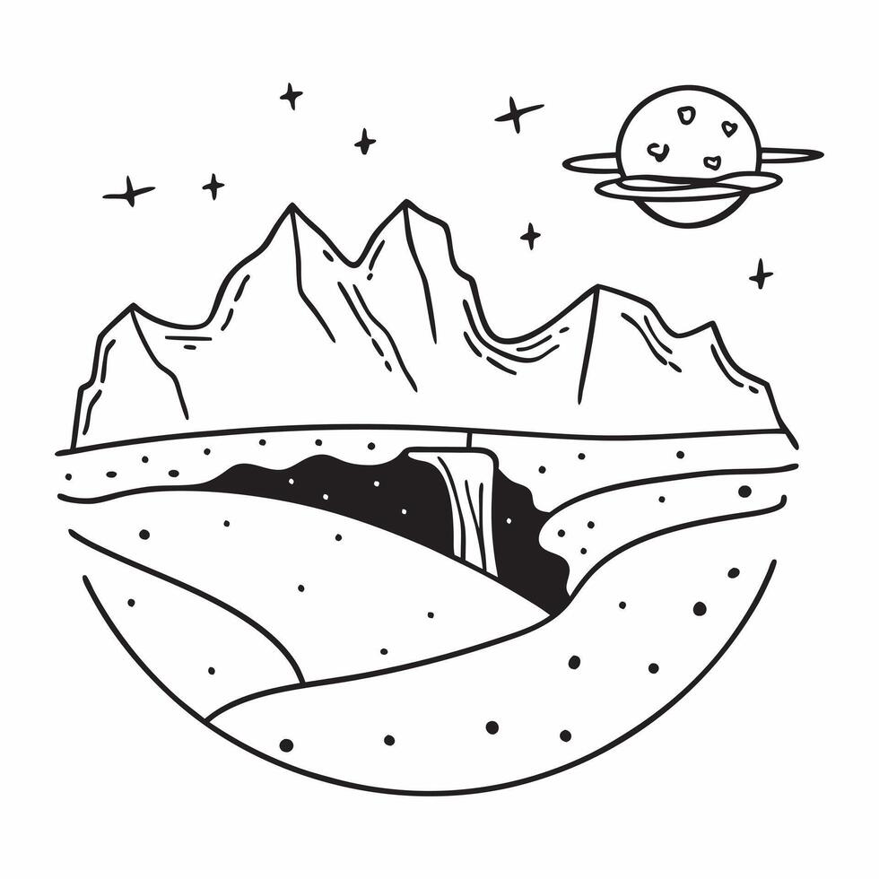 Day and Night Valley concept as A timelapse view of a valley during the day and night set against a dreamy background offering ample space for text or graphics symbolizing the vall Cleans vector