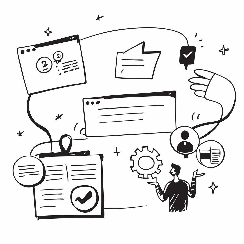 Customer satisfaction illustration with blank area for customizable text concept as A creative depiction of a customer satisfaction illustration featuring a blank area for customiz Cleans Set 4 vector