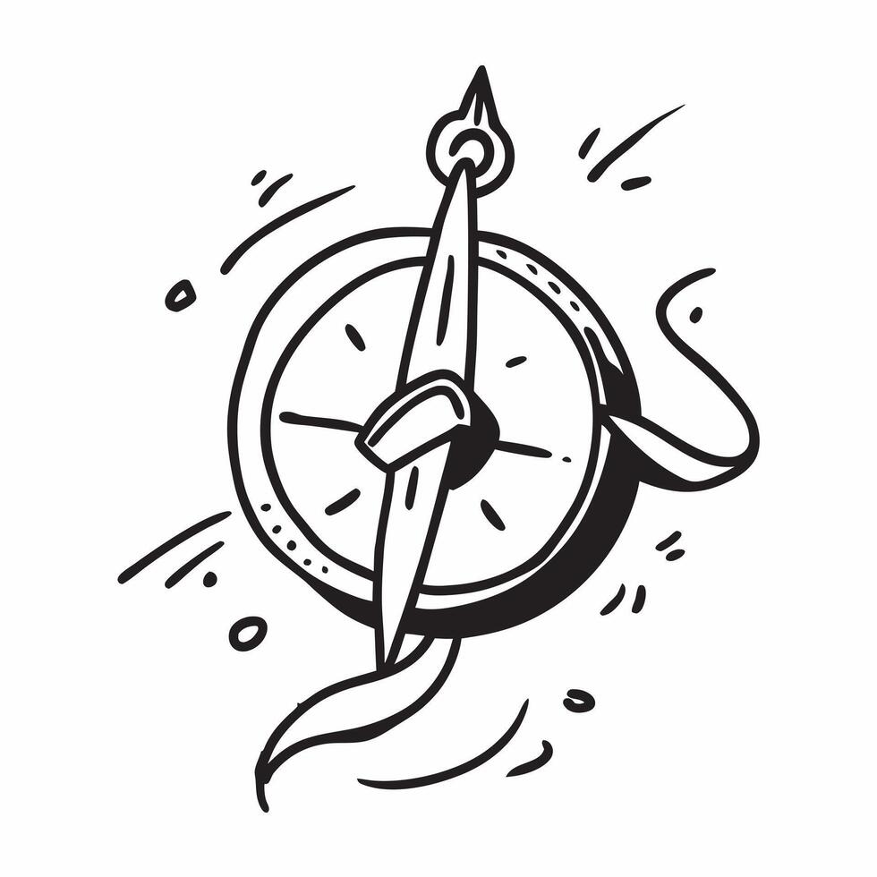Compass icon with copy space on a blue background concept as A image of a compass icon with ample copy space on a blue background perfect for travel and navigation themed vi Cleans Set 2 vector