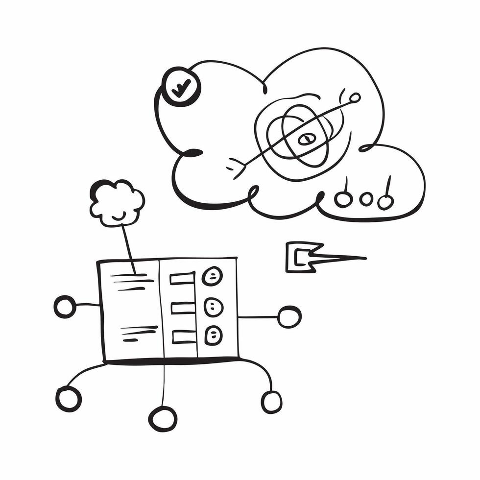Cloud computing with quantum computing integration and quantum symbols concept as illustration showing cloud computing integrated with quantum computing featuring quantum sy Cleans vector
