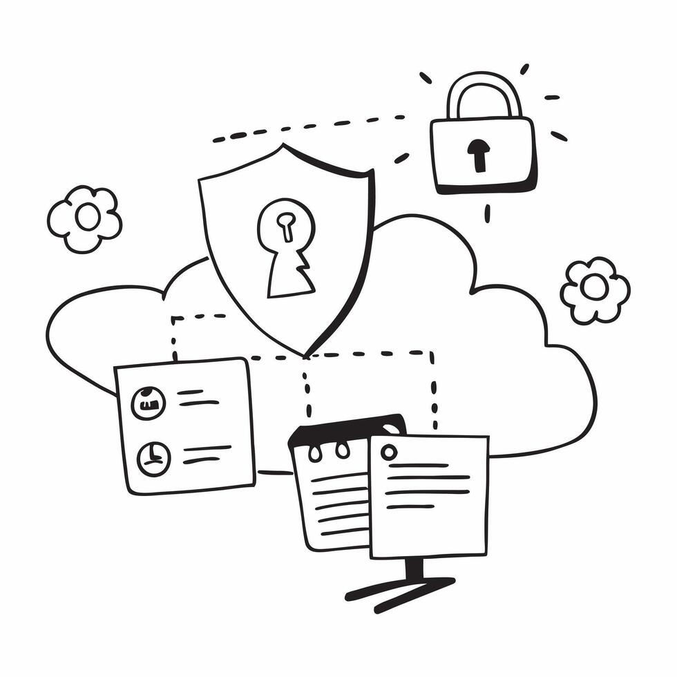 Cloud computing performance monitoring with graph and dashboard symbols concept as illustration of cloud computing performance monitoring using graph and dashboard symbols e Cleans vector