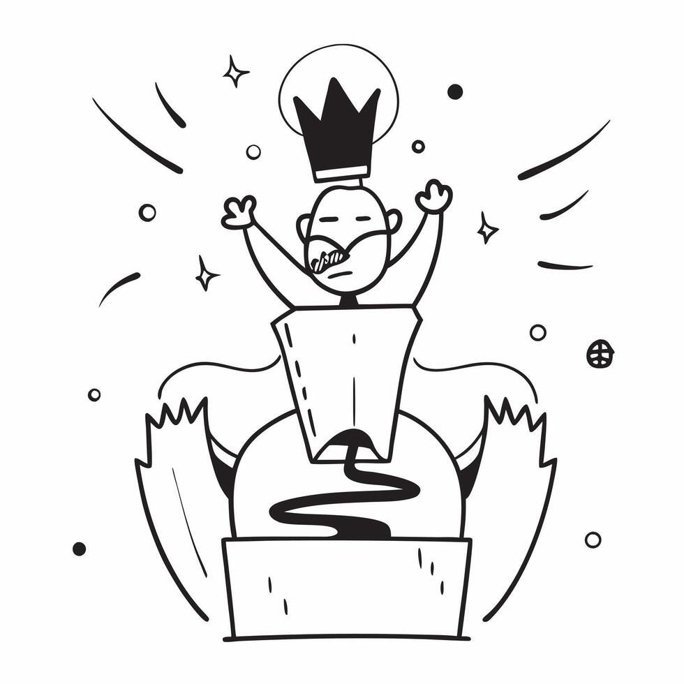 Chief with Scepter and Throne concept as An image of a chief with a scepter and throne set against a whimsical background offering ample space for text or graphics symbolizing supr Cleans vector