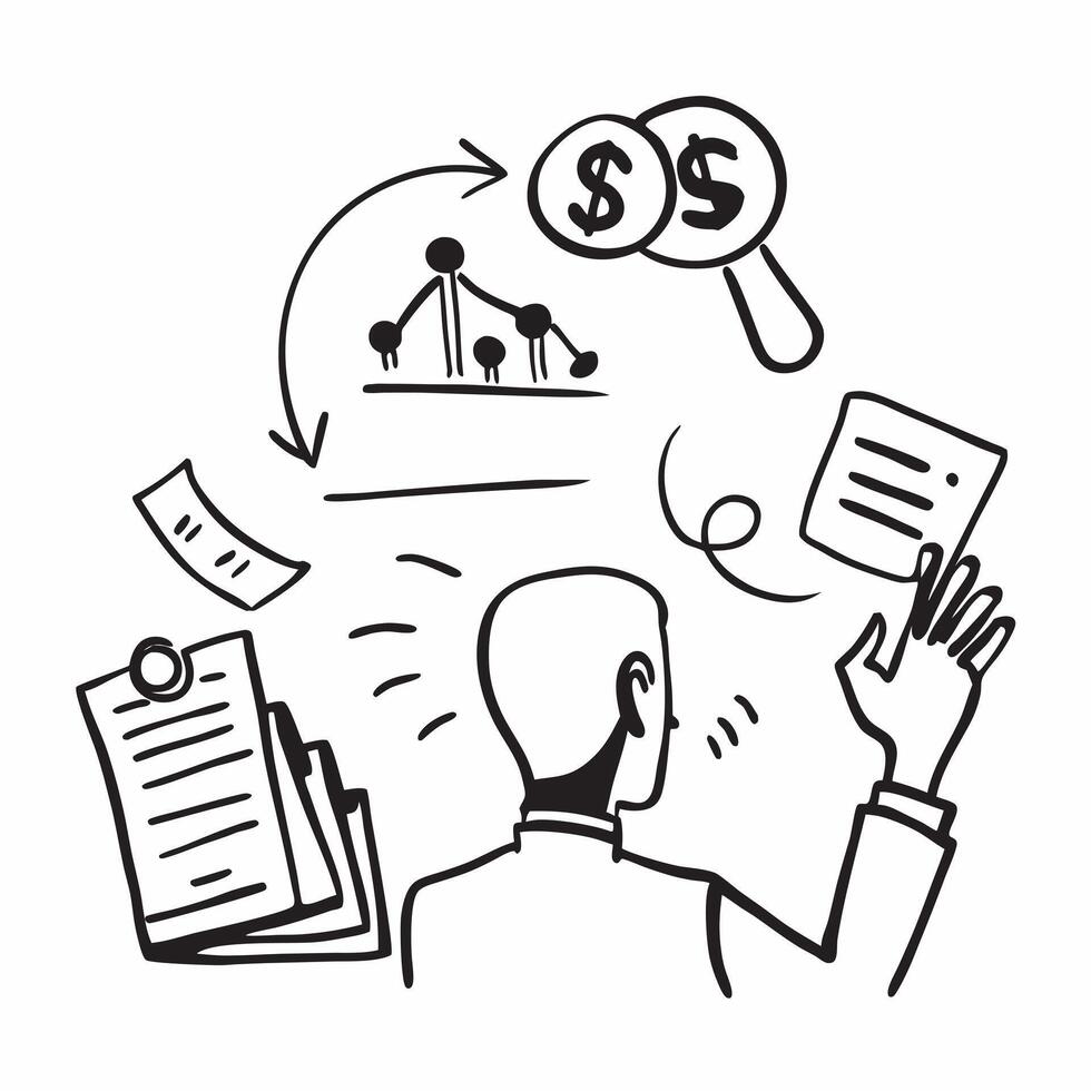 CEO with regulatory fines concept as A CEOs profile blended with regulatory fines symbolizing the consequences of non compliance Ideal for corporate and business ads in Photo Sto Cleans vector