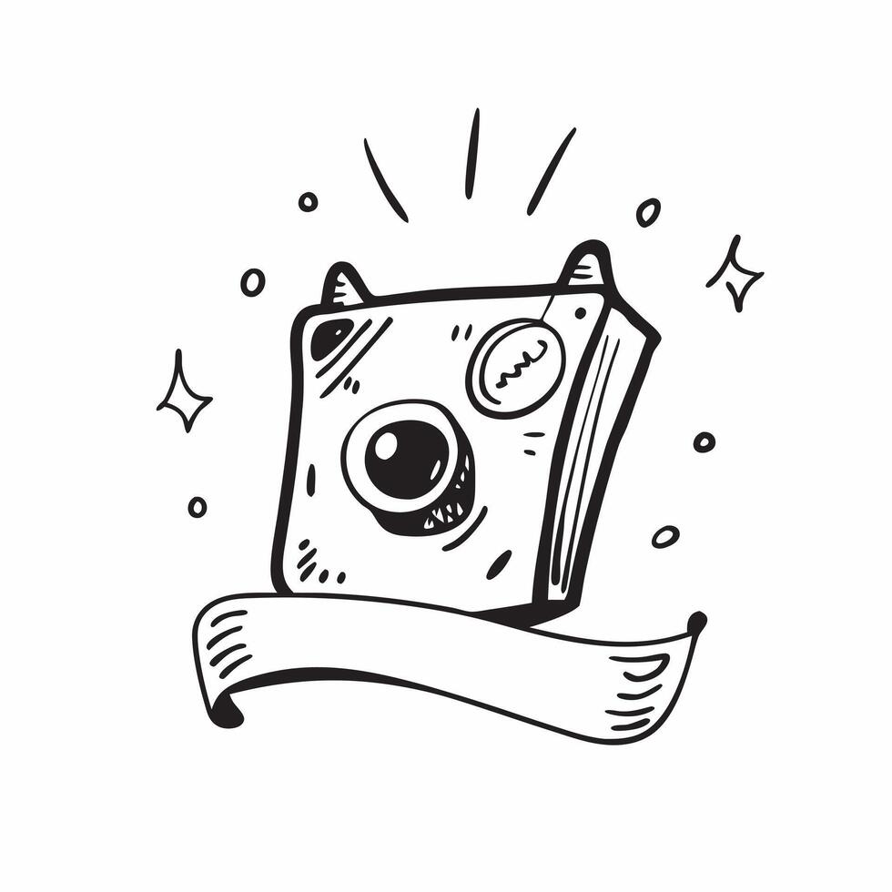 Camera icon with copy space on a white background concept as A image of a camera icon with generous copy space on a white background ideal for travel and photography themed Cleans Set 2 vector