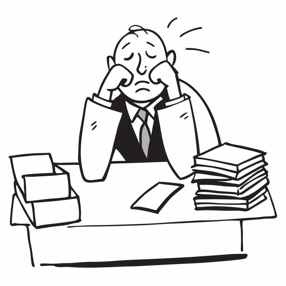 Businessman looking at a foreclosed property appearing sad and contemplative concept as A businessman in a suit standing in front of a foreclosed property looking sad and contempla Cleans vector