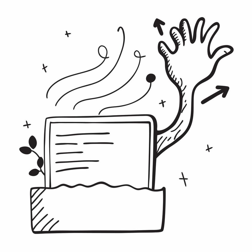 Blackboard with Rubber Tree and Rising Line concept as A blackboard featuring a rubber tree and a rising line set against a whimsical background offering ample space for text or gr Cleans vector