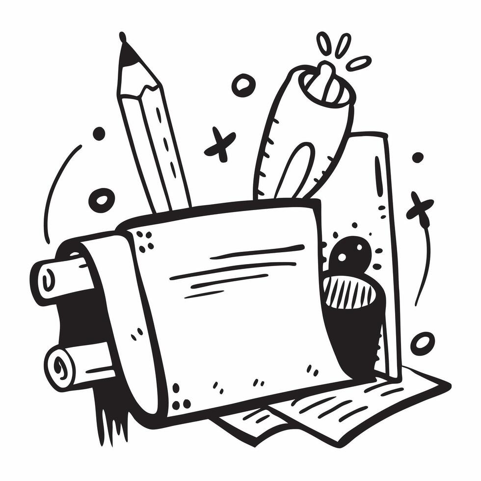 Art Supplies and Easel concept as An icon of art supplies and an easel set against a minimalist background offering ample space for text or graphics symbolizing the integration of Cleans vector