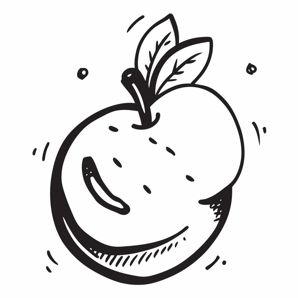 Apple icon with copy space on a green background concept as A image of an apple icon with ample copy space on a green background ideal for healthy eating and nutrition theme Cleans vector