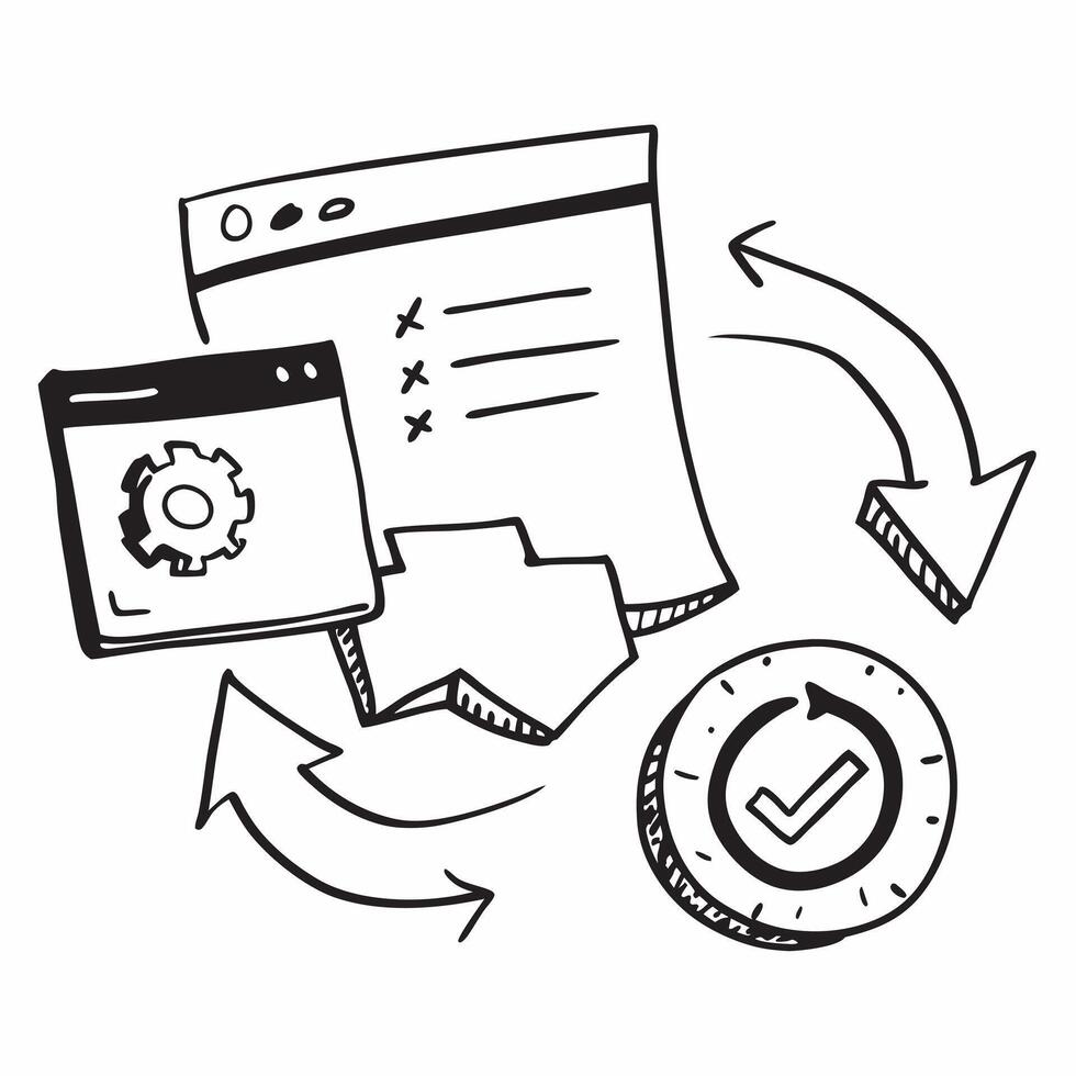 2D as Security update icon with a refresh symbol and shield concept as illustration of a security update icon with a refresh symbol and shield highlighting the import Cleans vector