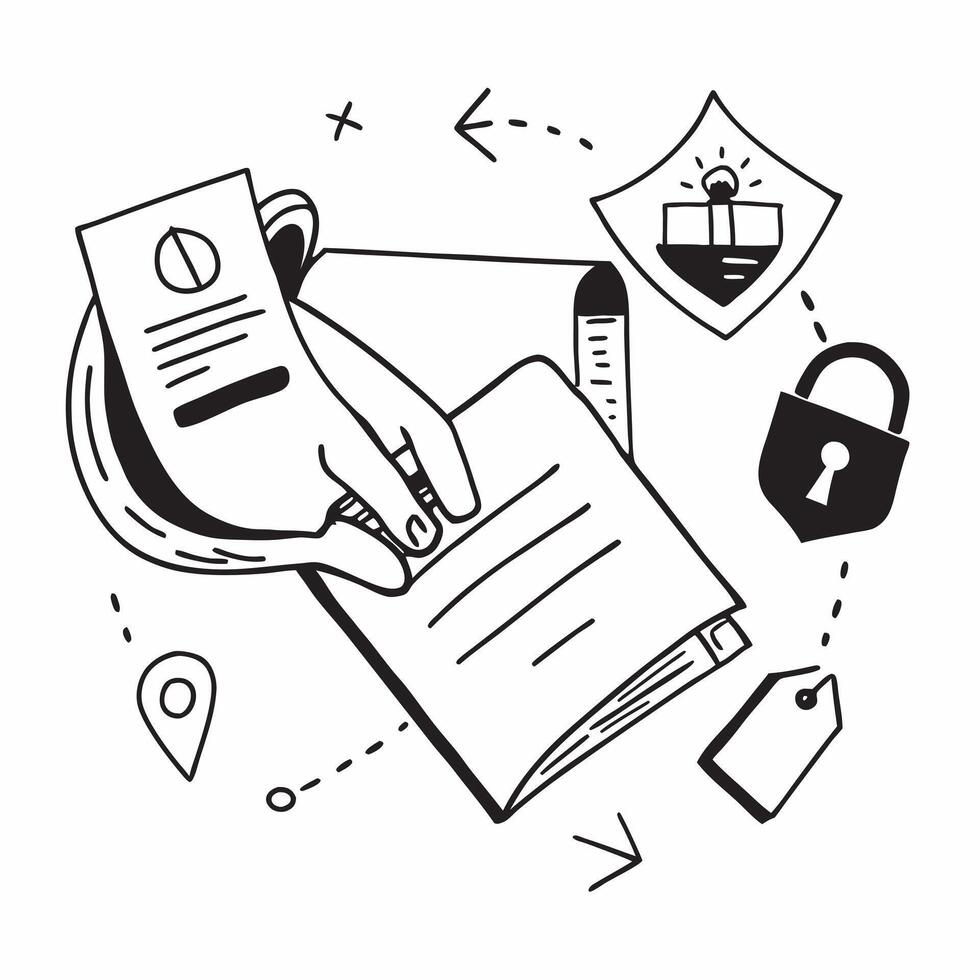 2D as Shield and lock icon representing data protection concept as illustration of a shield and lock icon symbolizing data protection emphasizing the importance of se Cleans vector