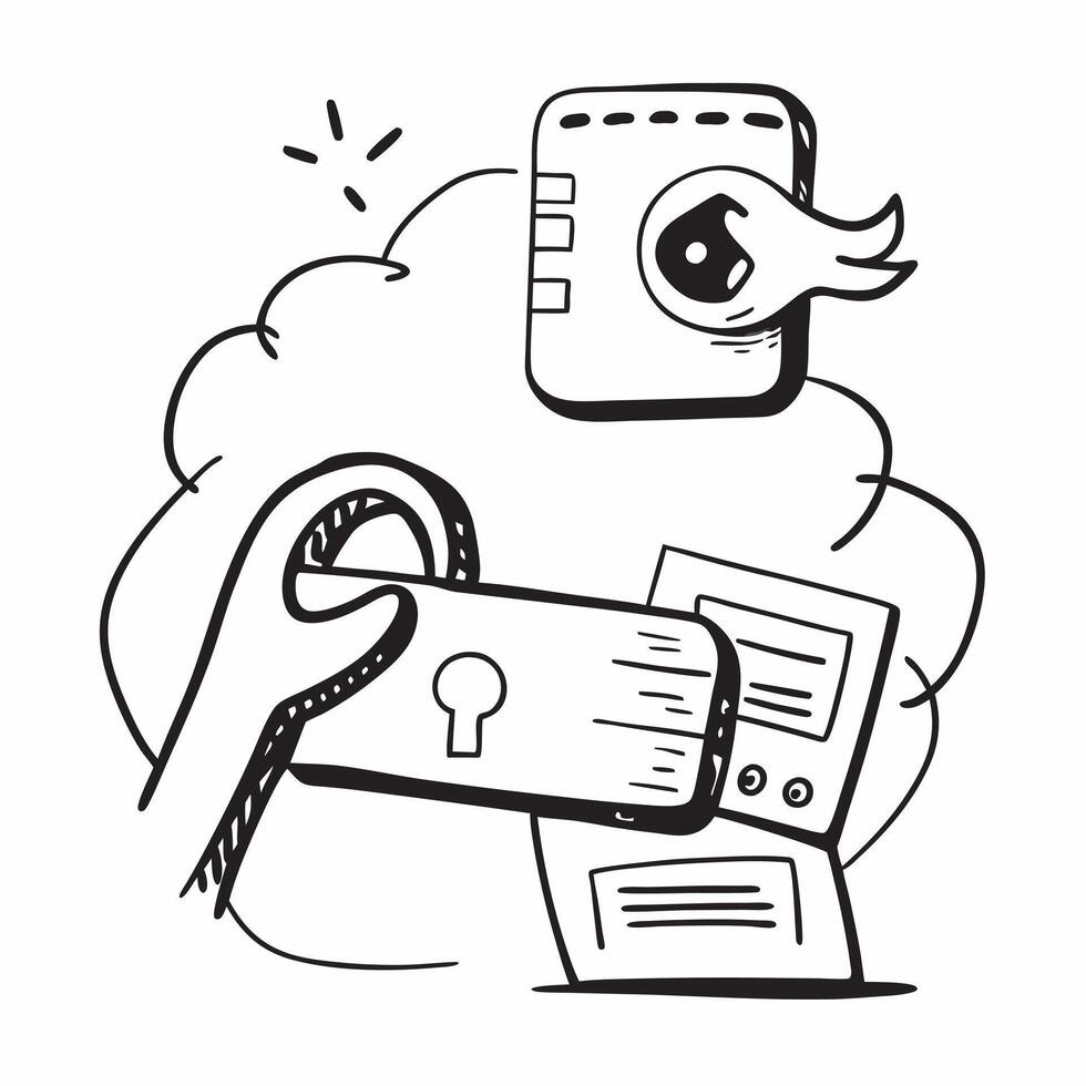 2D as Secure payment icon with a credit card and lock concept as illustration of a secure payment icon with a credit card and lock highlighting the importance of prot Cleans vector