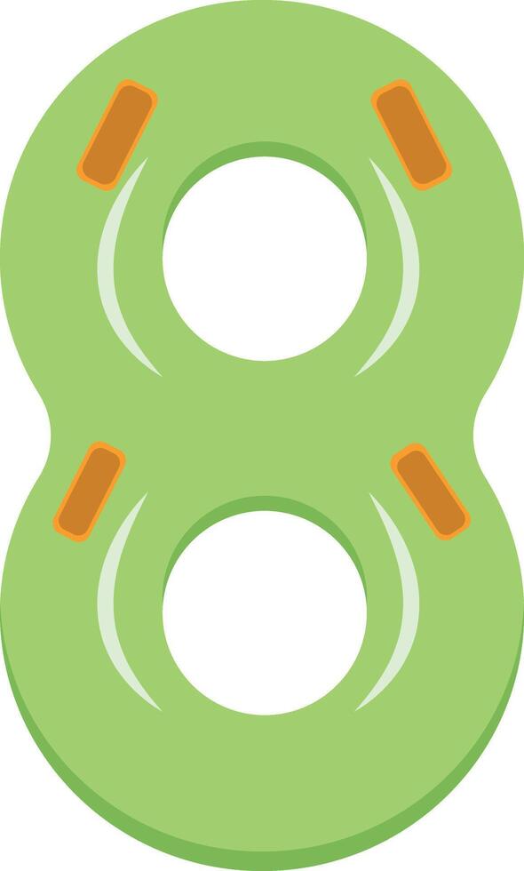 Swimming Ring Illustration with Cartoon Design vector