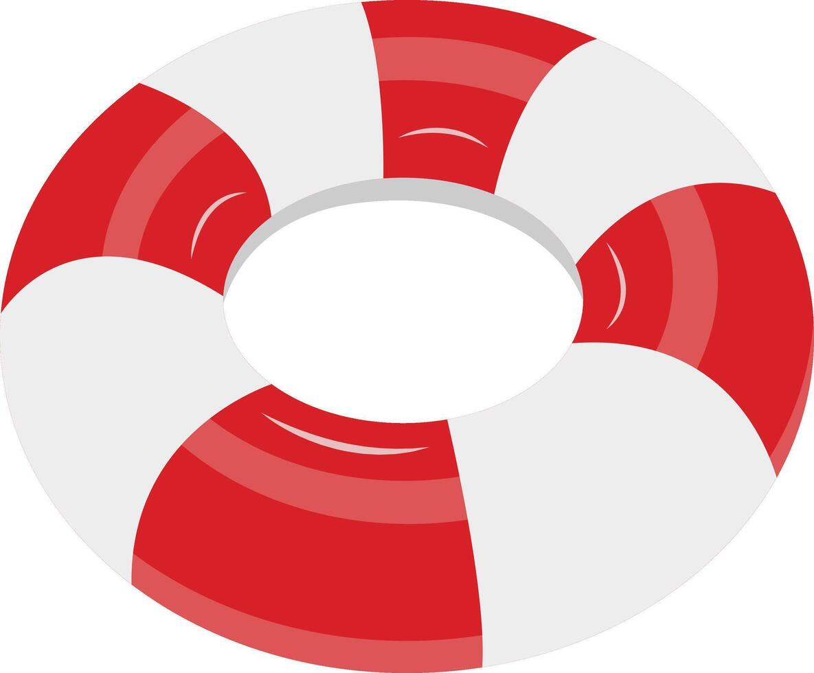 Swimming Ring Illustration in Flat Design vector