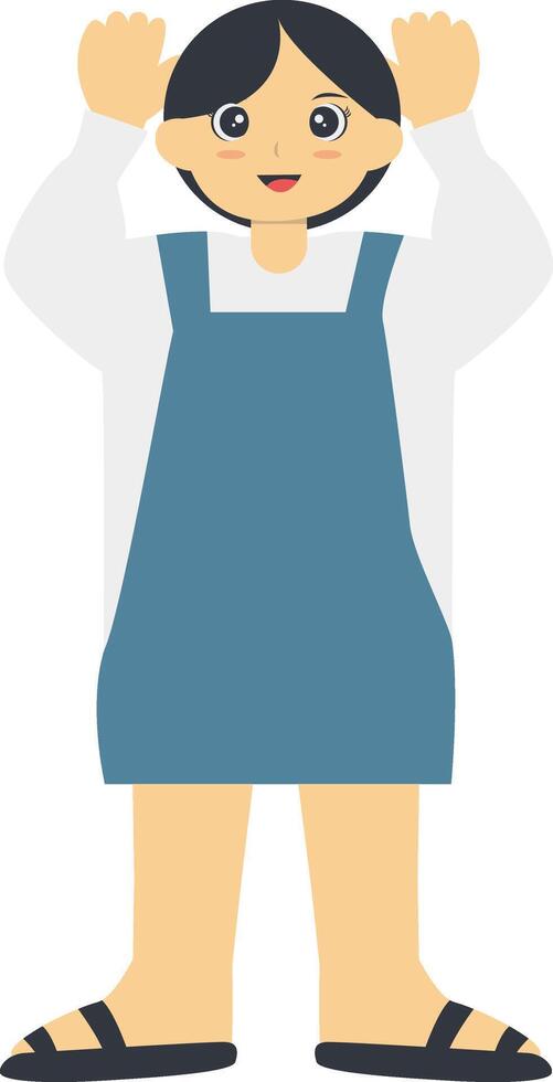 World Children Day Character in Flat Design vector