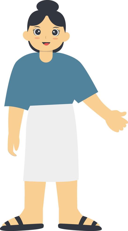 World Children Day Character on White Background vector