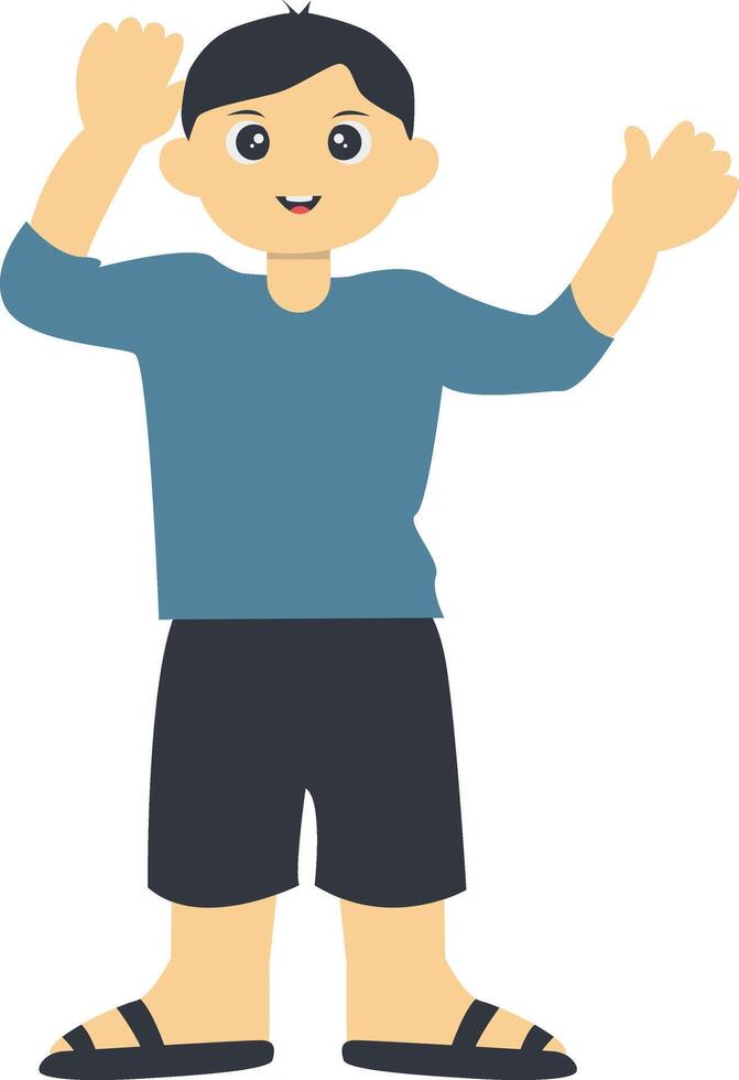 World Children Day Character in Cartoon Style vector