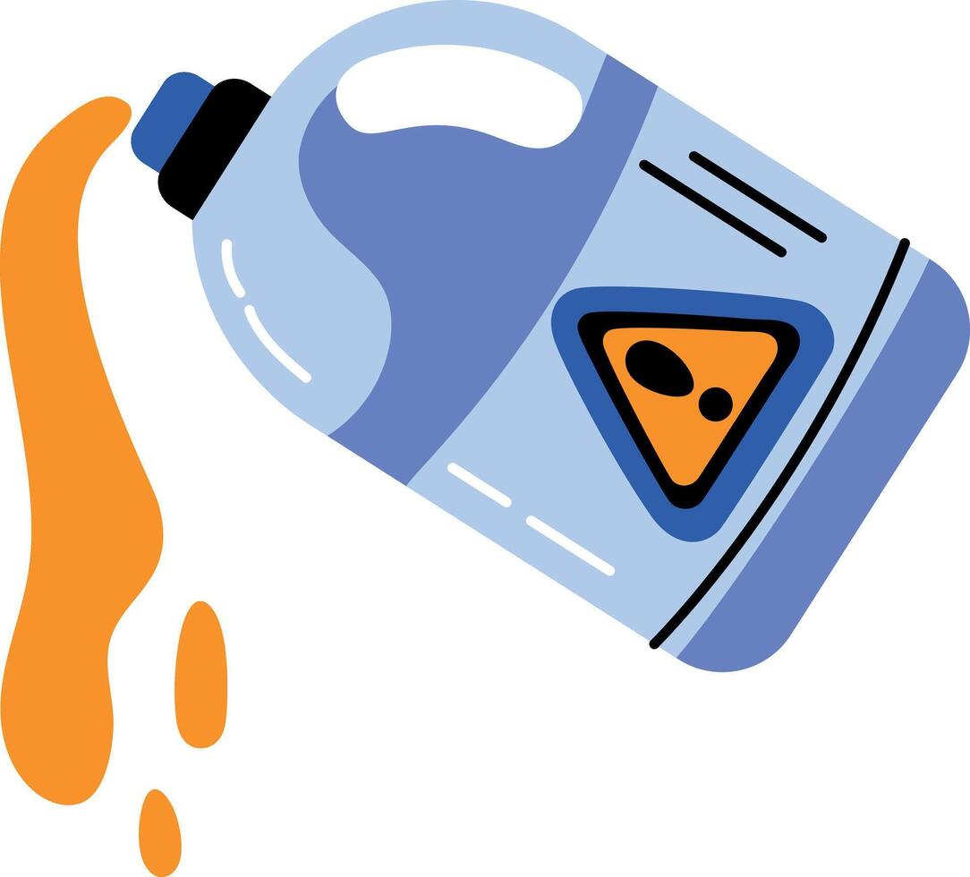 A flat style icon of bleach bottle vector
