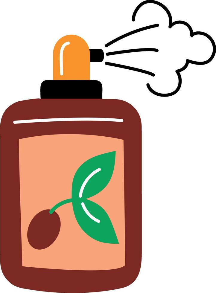 A flat icon of air freshener spray vector