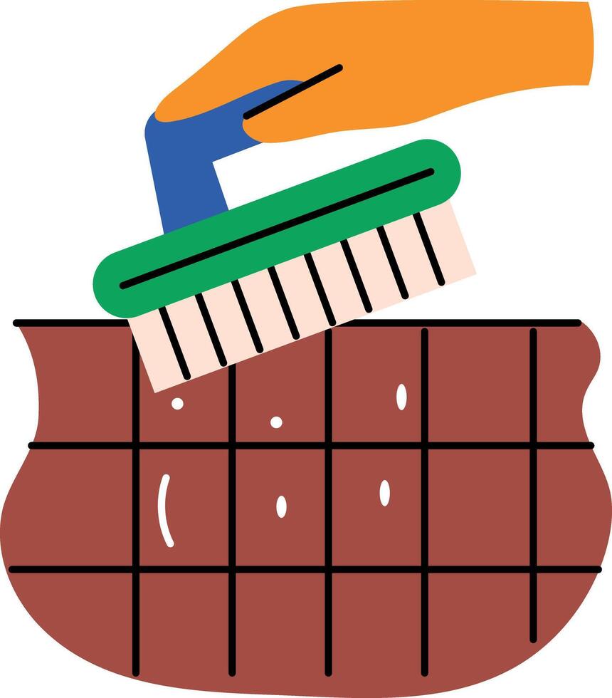 Scrubber icon in flat style vector