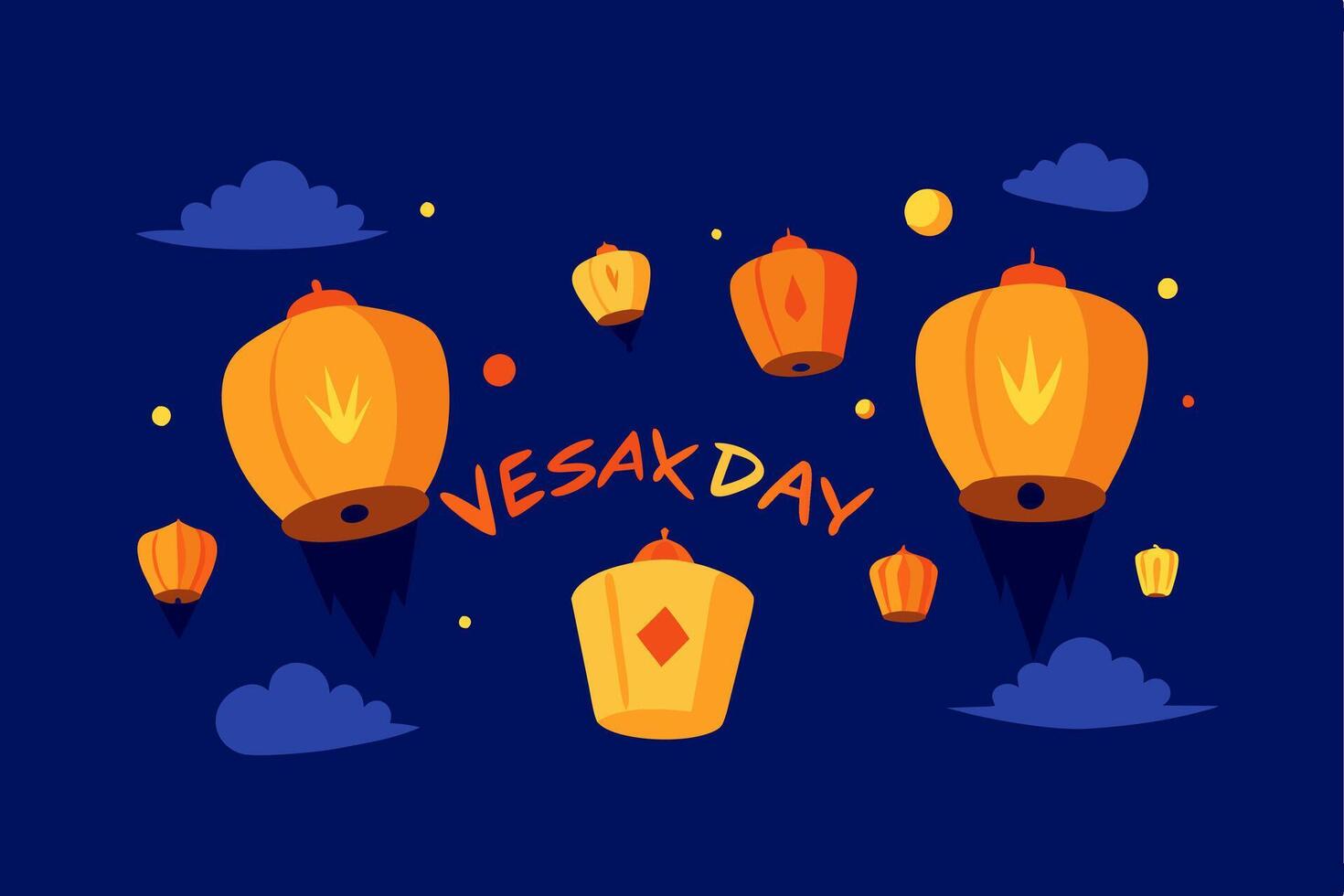 The words vesayday are written on the sky vector