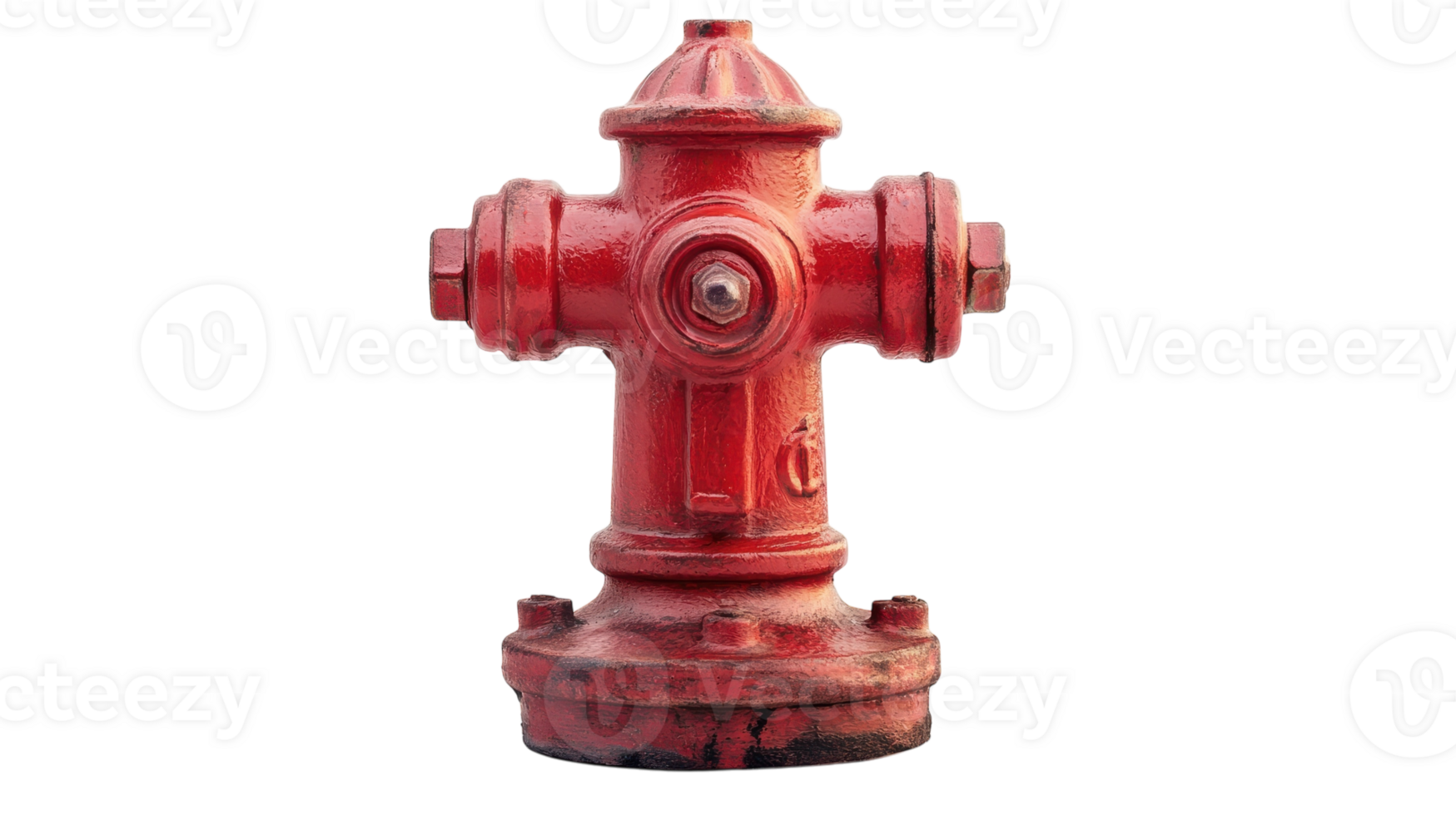 A Bright Red Fire Hydrant Miniature on a White Background Perfect for Urban Safety Awareness Design Projects and Educational Materials. png