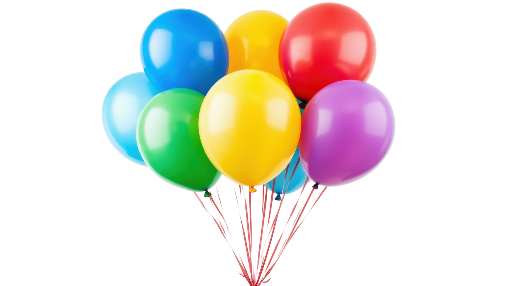 A Vibrant Collection of Colorful Helium Balloons Perfect for Celebrations and Events. png